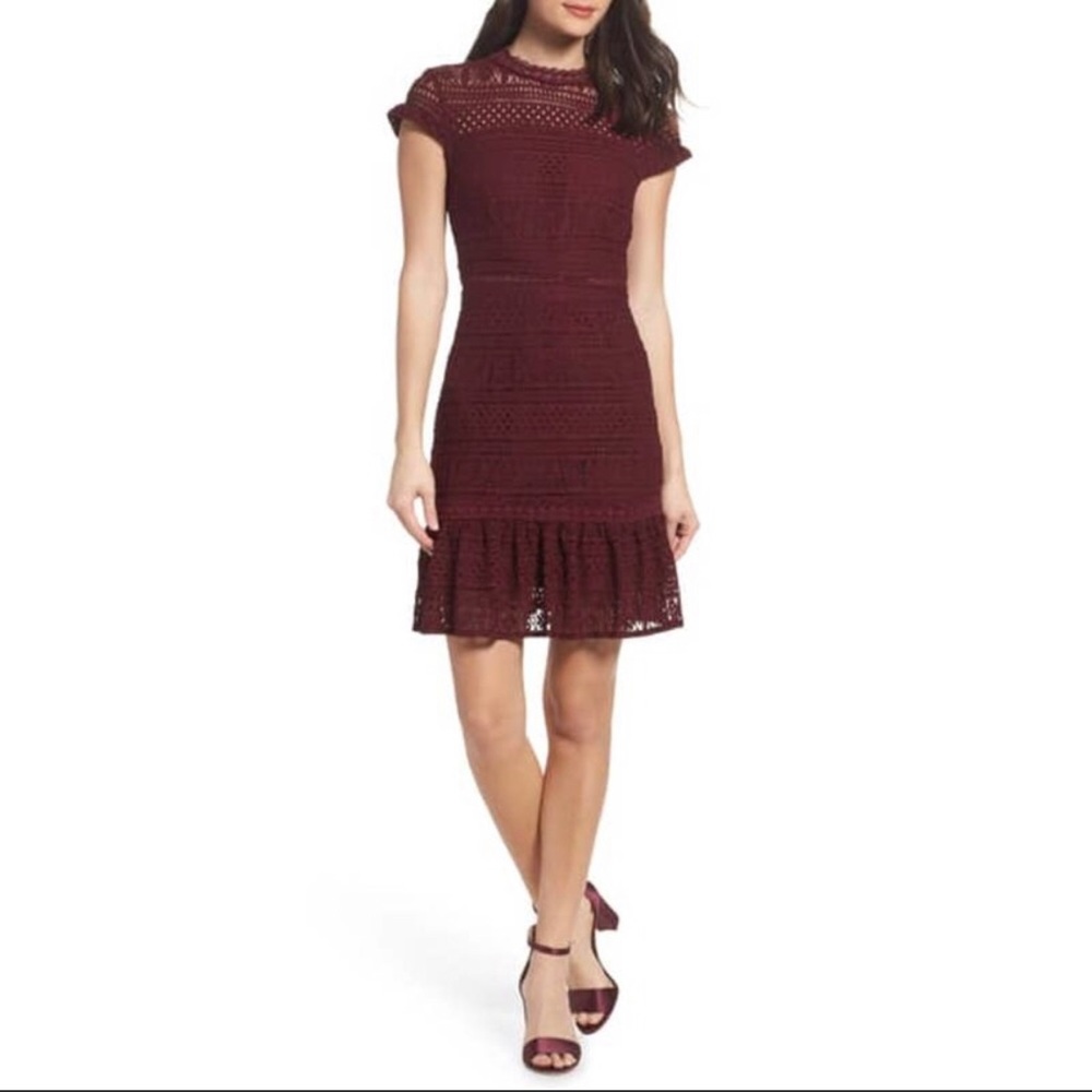 🆕 Foxiedox Ellie Lace Tiered Fit & Flare Dress